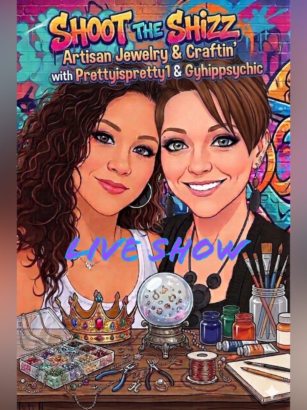 LIVE SHOW FLYER with Sandra! Artisan Creations How to & More